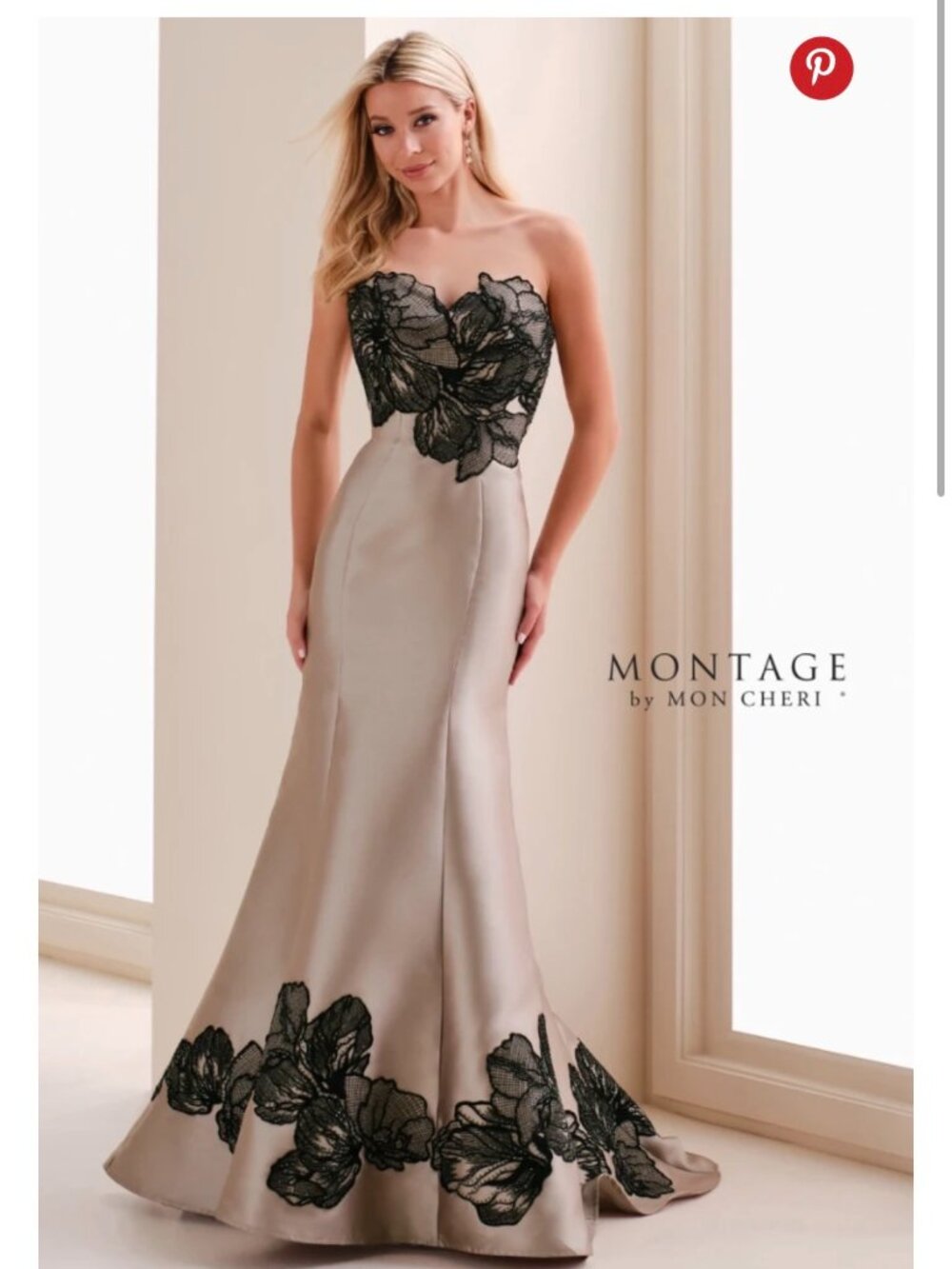 Mon Cheri Montage M841 mother of the bride formal gown, size 4, new with tags